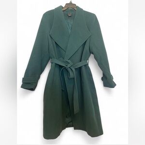City Chic Emerald Green Trench Coat L